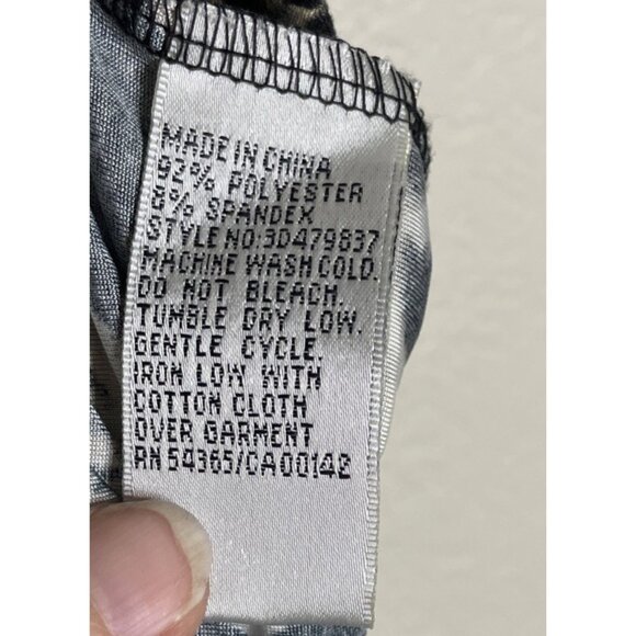 Nygard Womens 2X Leopard Animal Print Blouse Top 3/4 Sleeve‎ Preppy Career Mob - Picture 6 of 7